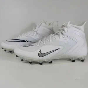 Nike Alpha Huarache 8 Elite White Navy LAX Lacrosse Cleats CW4440-101 Men Size 9 Nike Alpha Huarache 8 Elite White Navy LAX Lacrosse Cleats  main image 3